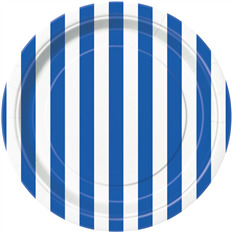 Blue and White Striped