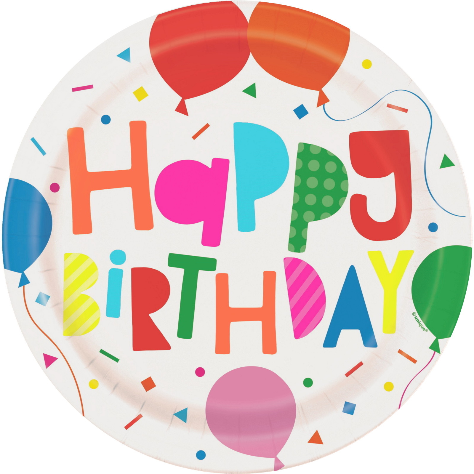 * Colourful Balloons Birthday