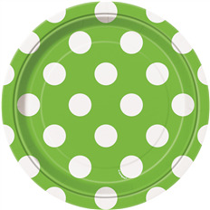 * Lime Green Polkadots