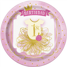 * Pink & Gold First Birthday
