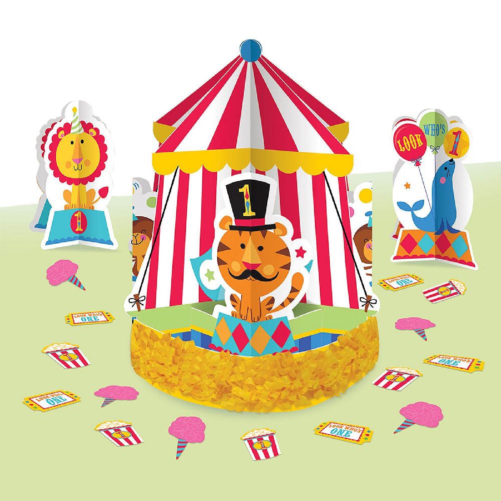 1st Birthday Circus Table Decorating Kit