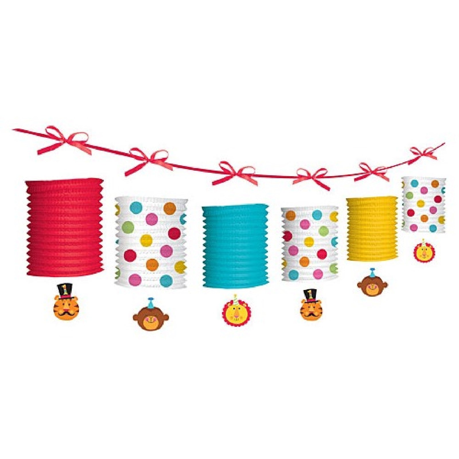 1st Birthday Circus Paper Lantern Garland