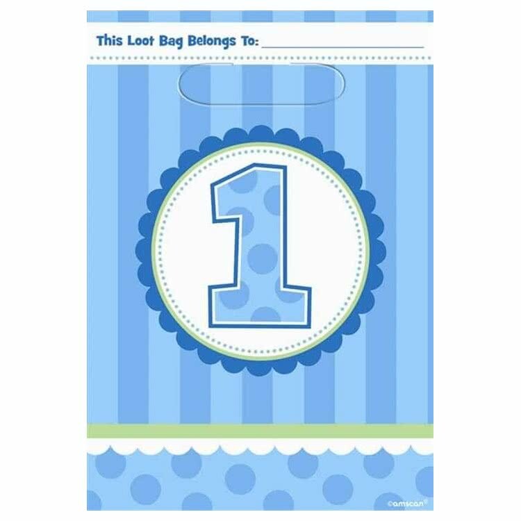 Sweet Lil Cupcake Boy Lolly/Treat Bags (Pack of 8)