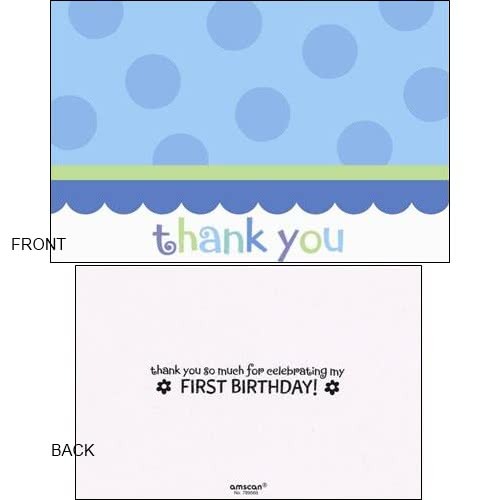 Sweet Lil Cupcake Boy Thank You Cards (Value Pack of 20)
