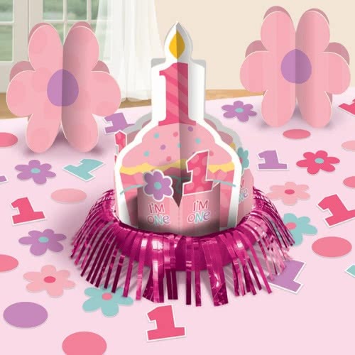 Sweet Lil Cupcake Girl Table Decorating Kit