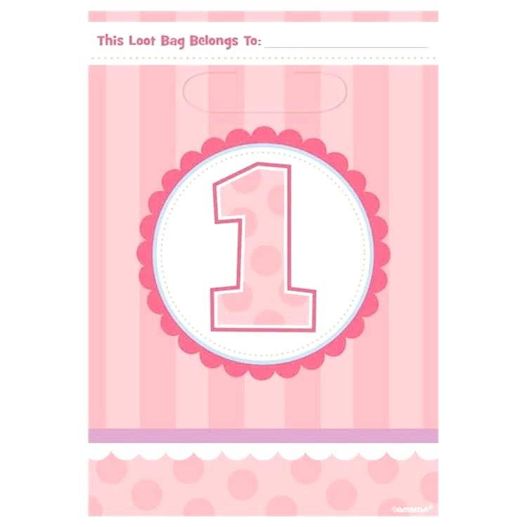 Sweet Lil Cupcake Girl Lolly/Treat Bags (Pack of 8)