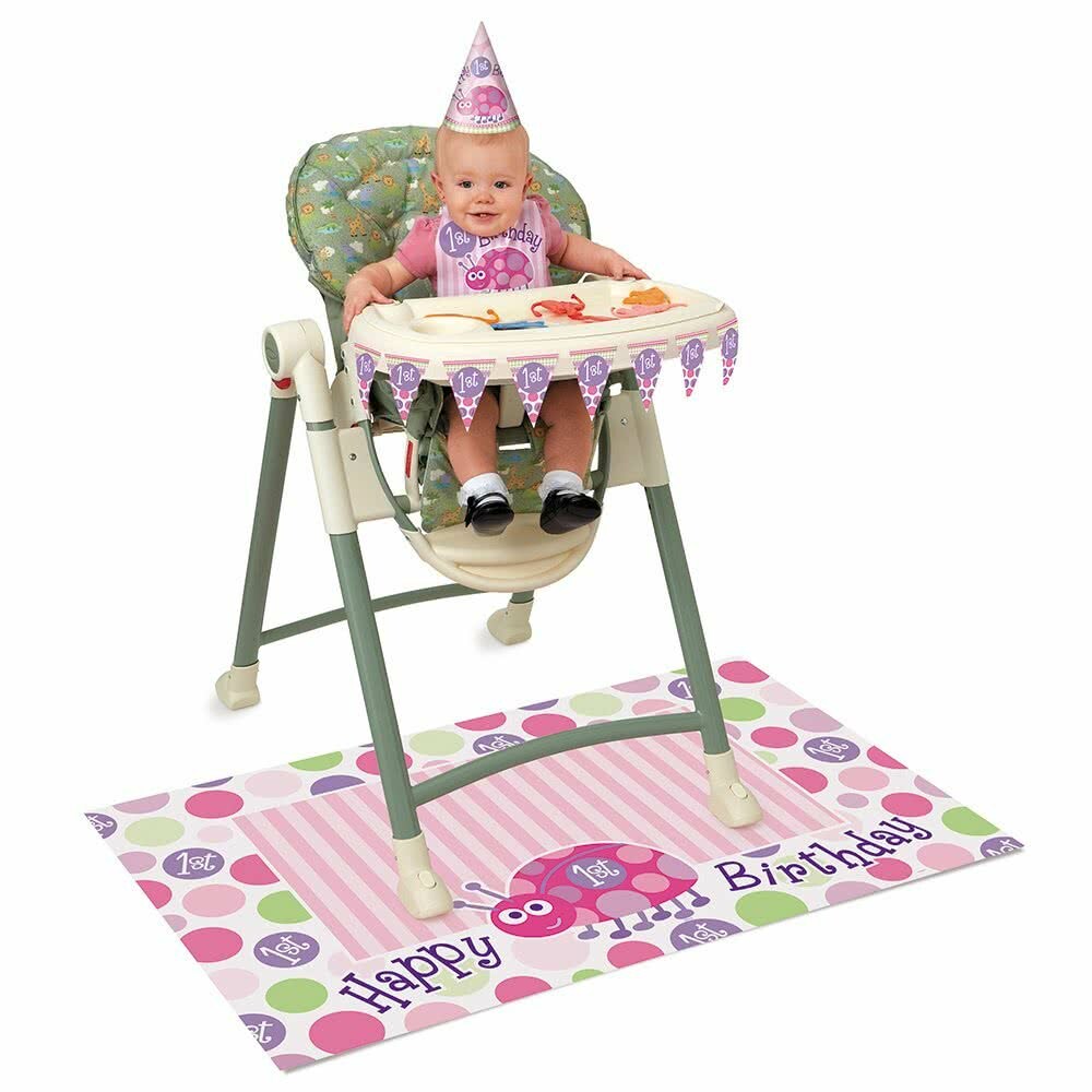 First Birthday Ladybug High Chair Decoration Kit