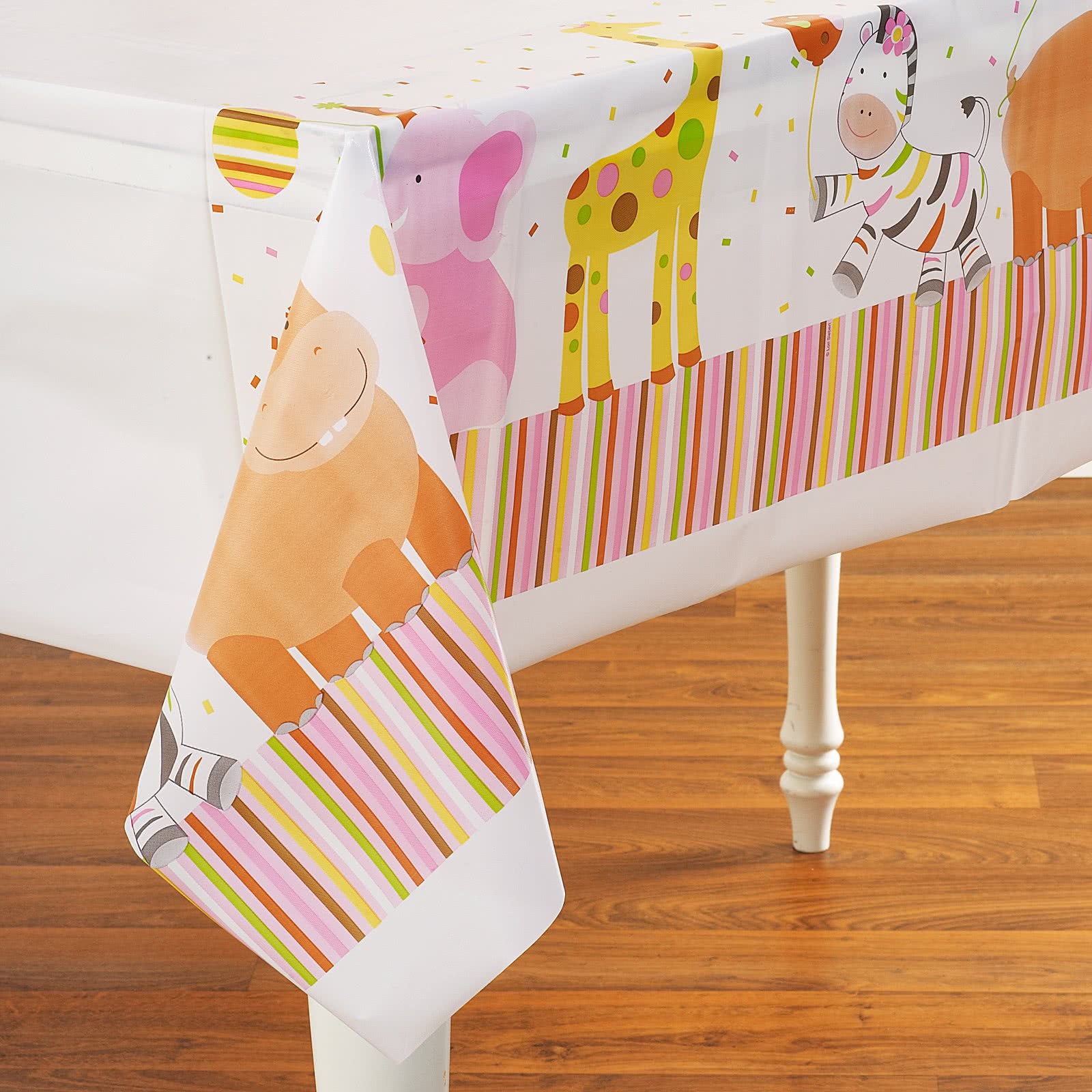 Sweet At One Girl Plastic Tablecloth