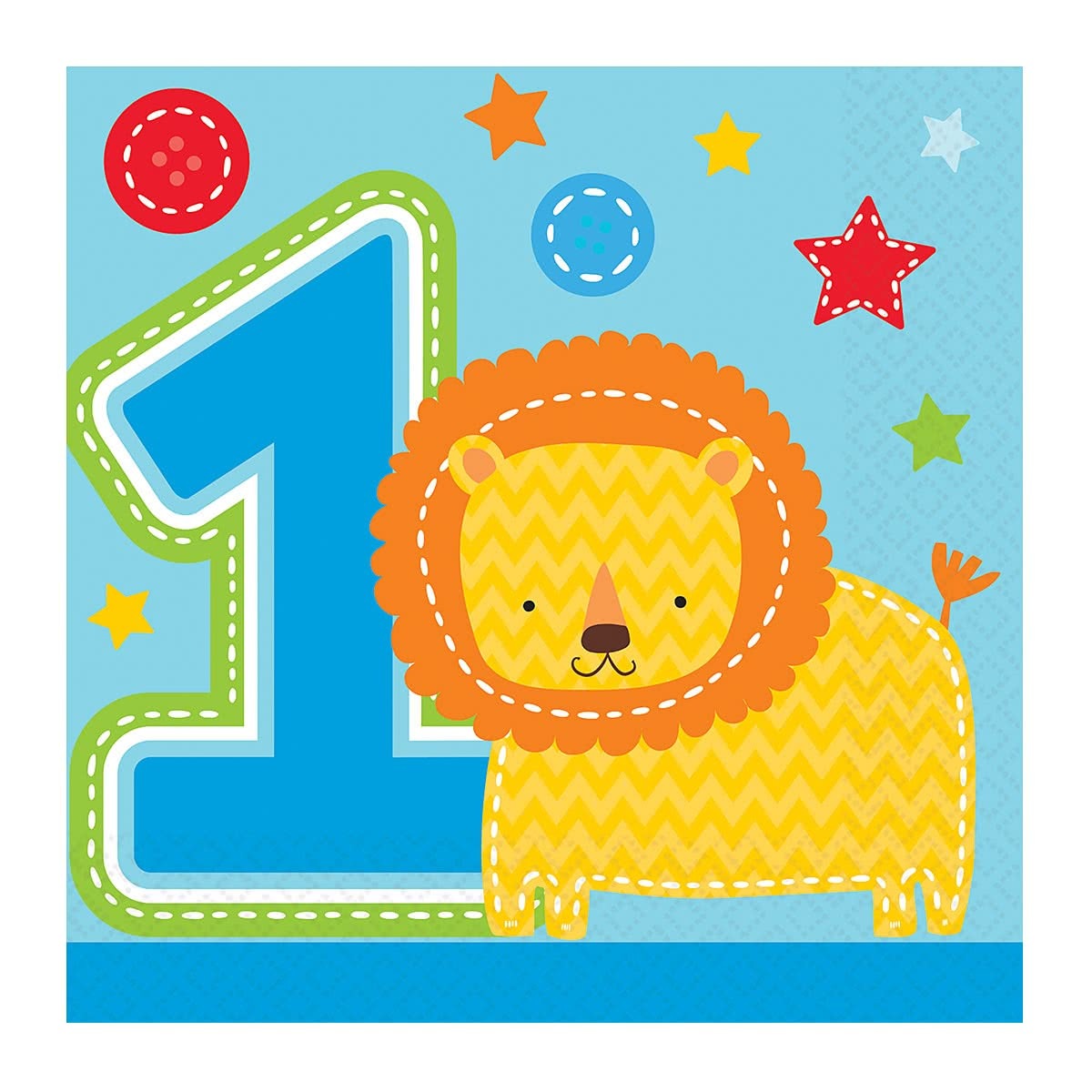 One Wild Boy Small Napkins / Serviettes (Pack of 16)