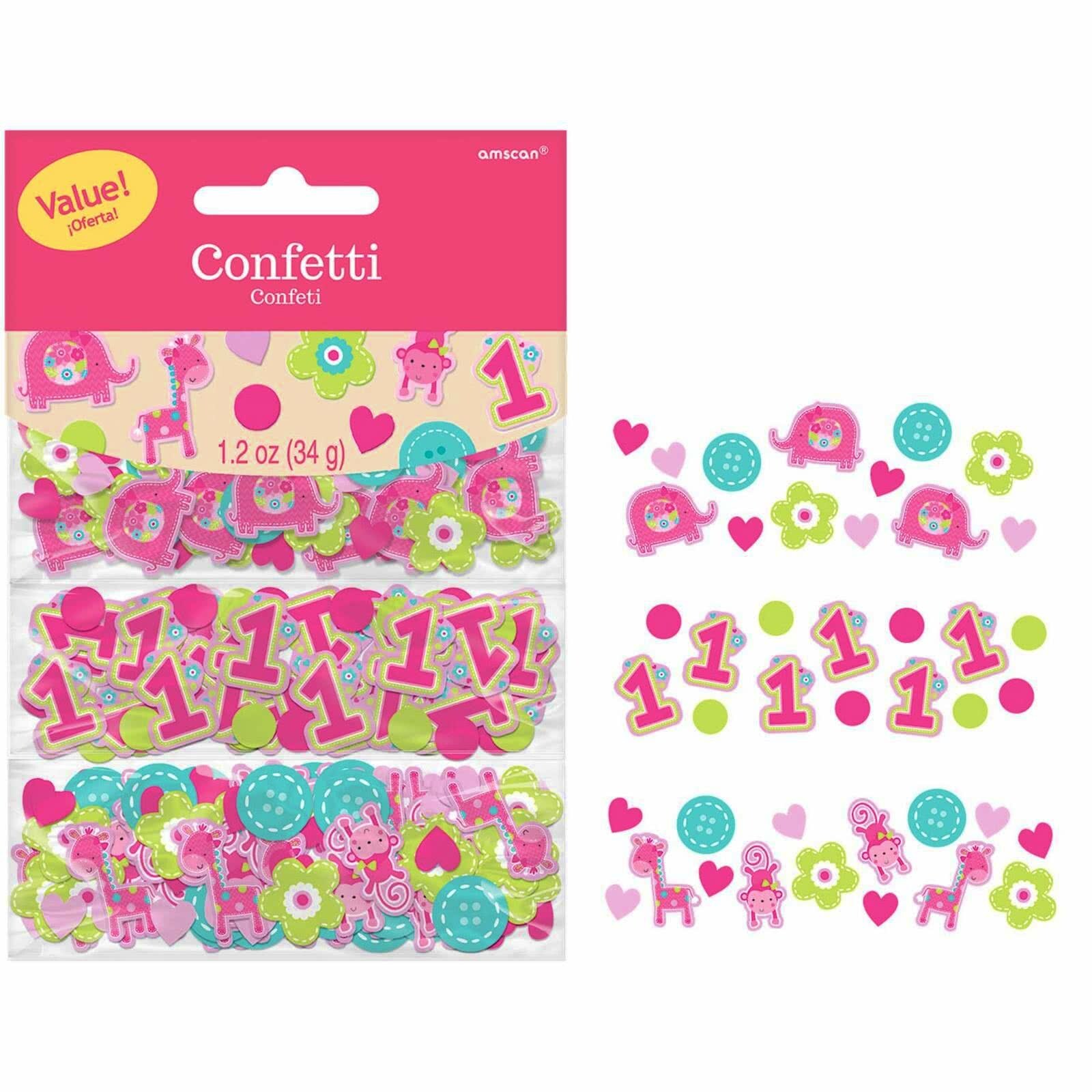 One Wild Girl 1st Birthday Confetti