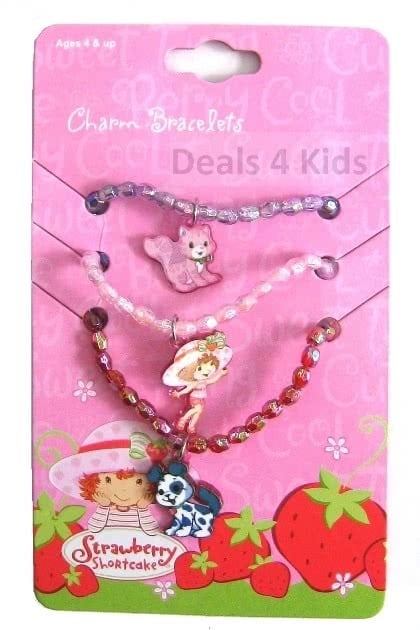 Strawberry Shortcake Charm Bracelets (Set of 3)