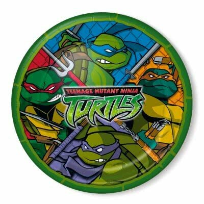 Teenage Mutant Ninja Turtles Large Paper Plates (Pack of 8)