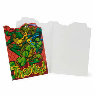 Teenage Mutant Ninja Turtles Thank You Cards (Pack of 8)