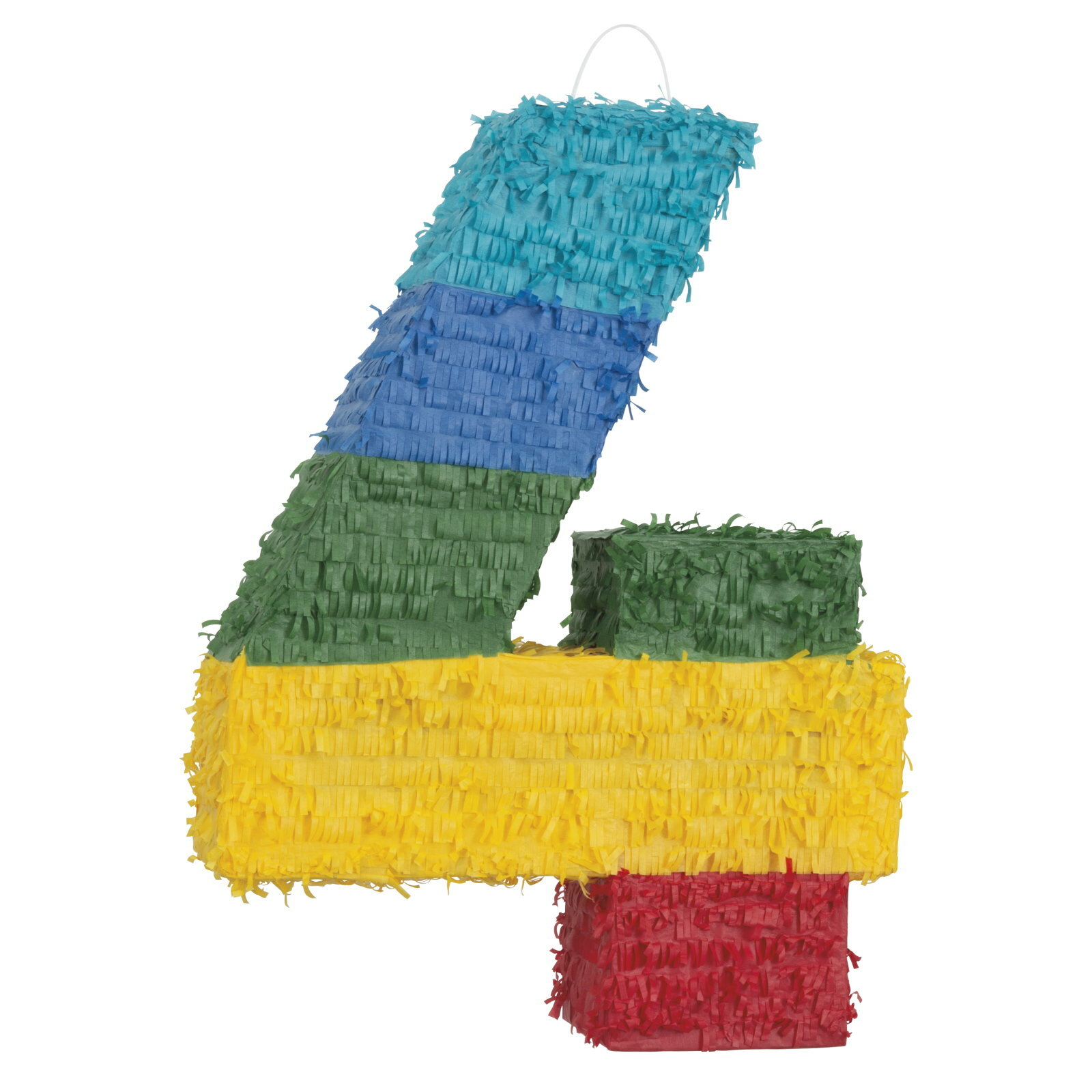 Rainbow Stripe Number 4 Pinata