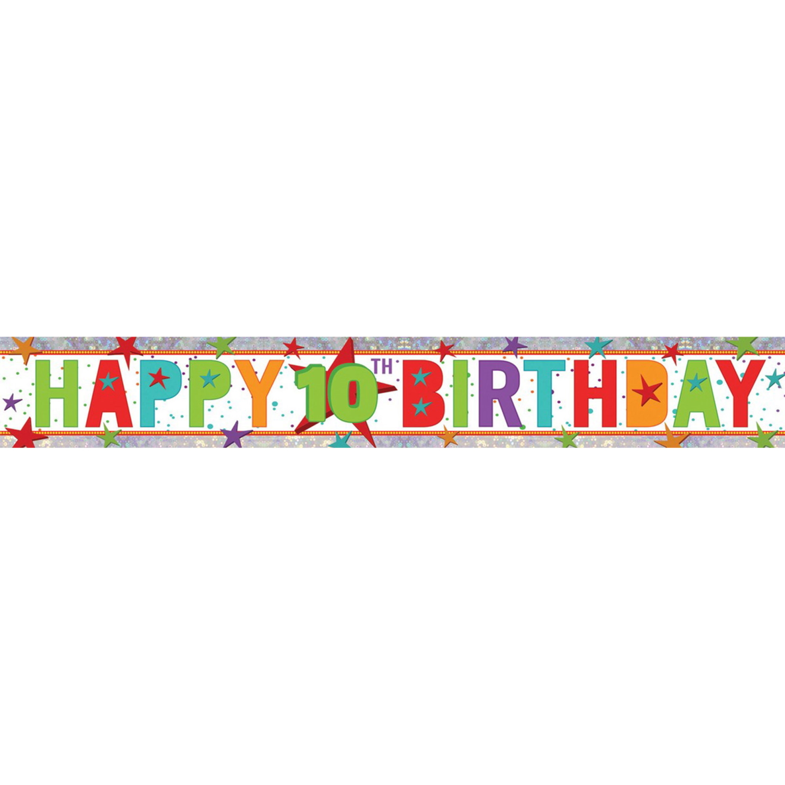 Happy 10th Birthday Banner 2.7m