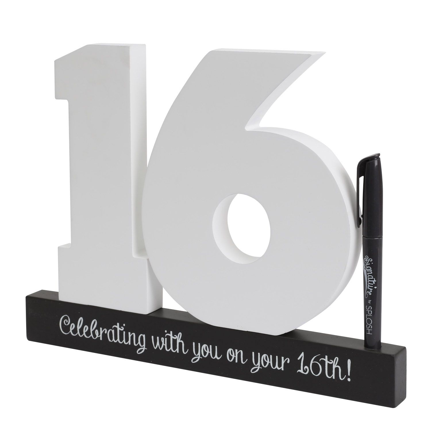 16th Birthday Signature Number