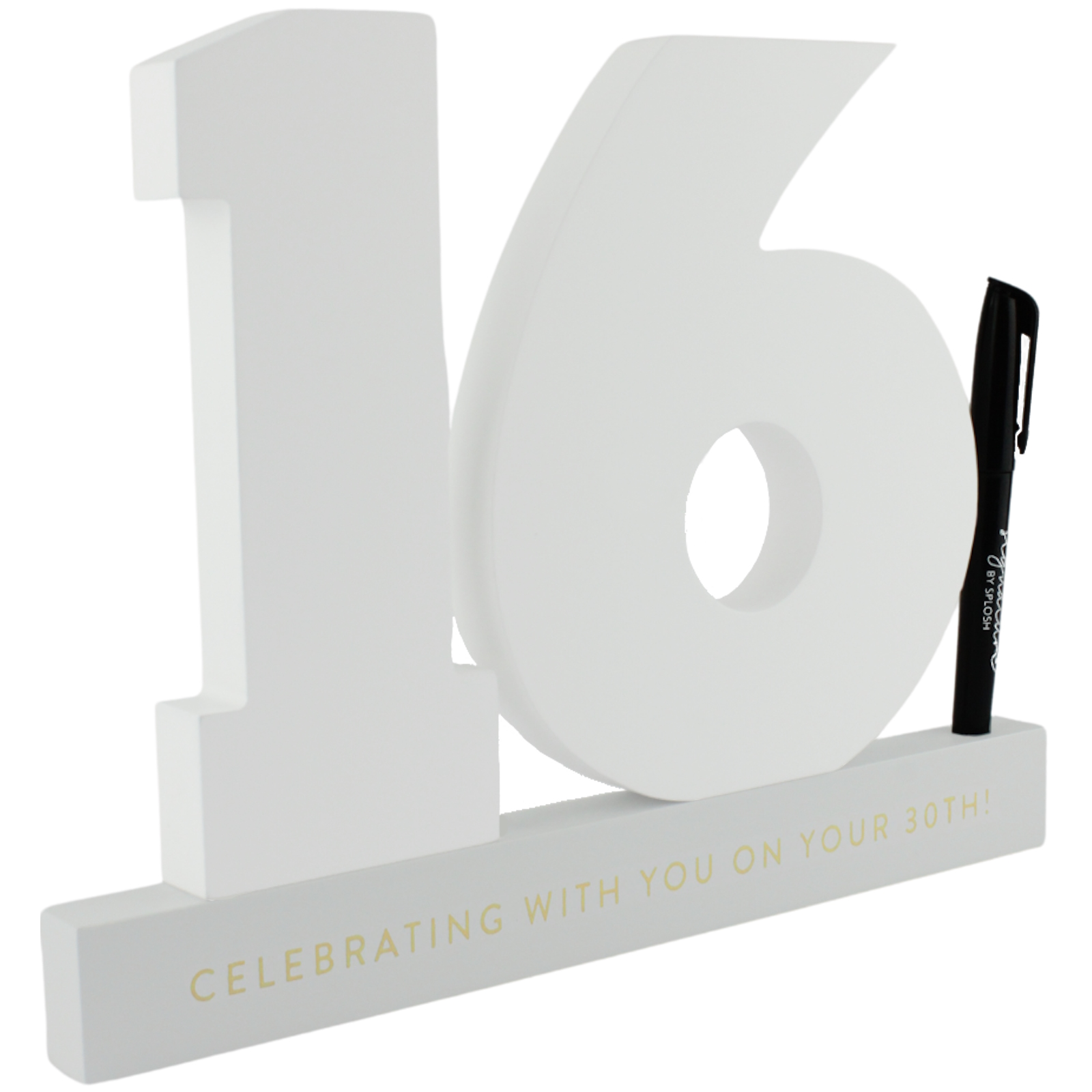 16th Birthday Signature Number