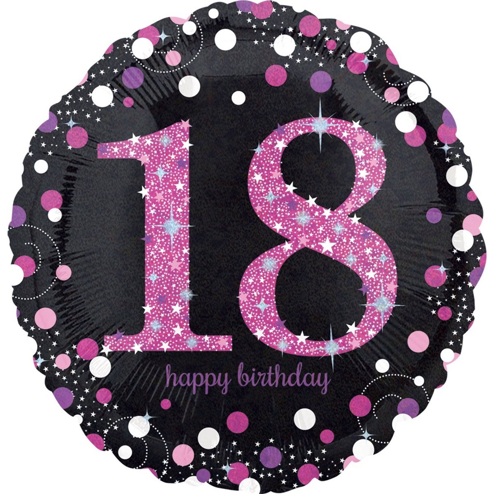 Pink Celebration 18th Birthday Helium Balloon