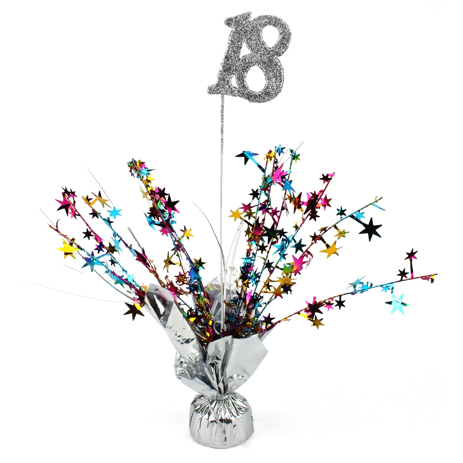 18th Balloon Weight Table Centrepiece