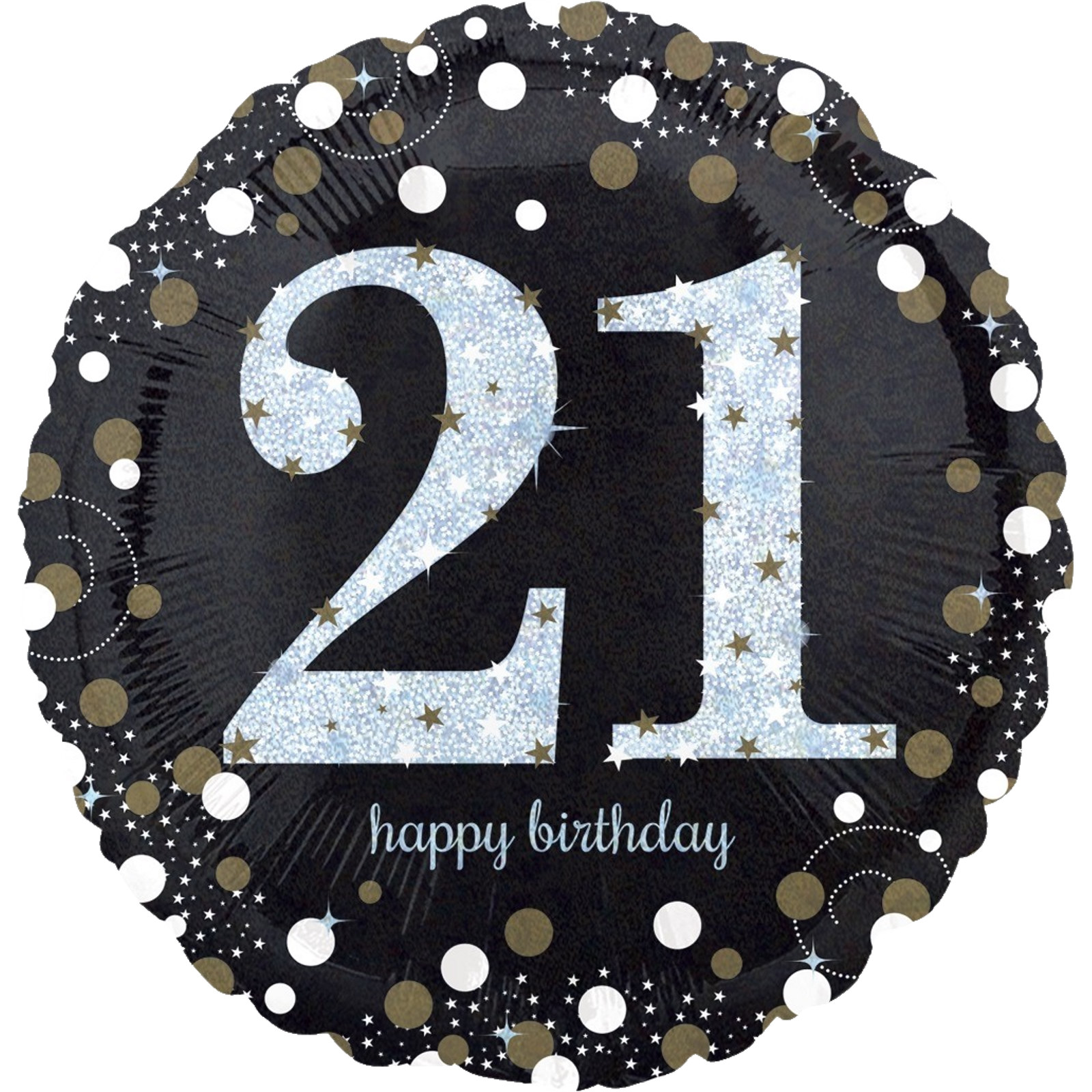 Sparkling Celebration 21st Birthday Helium Balloon