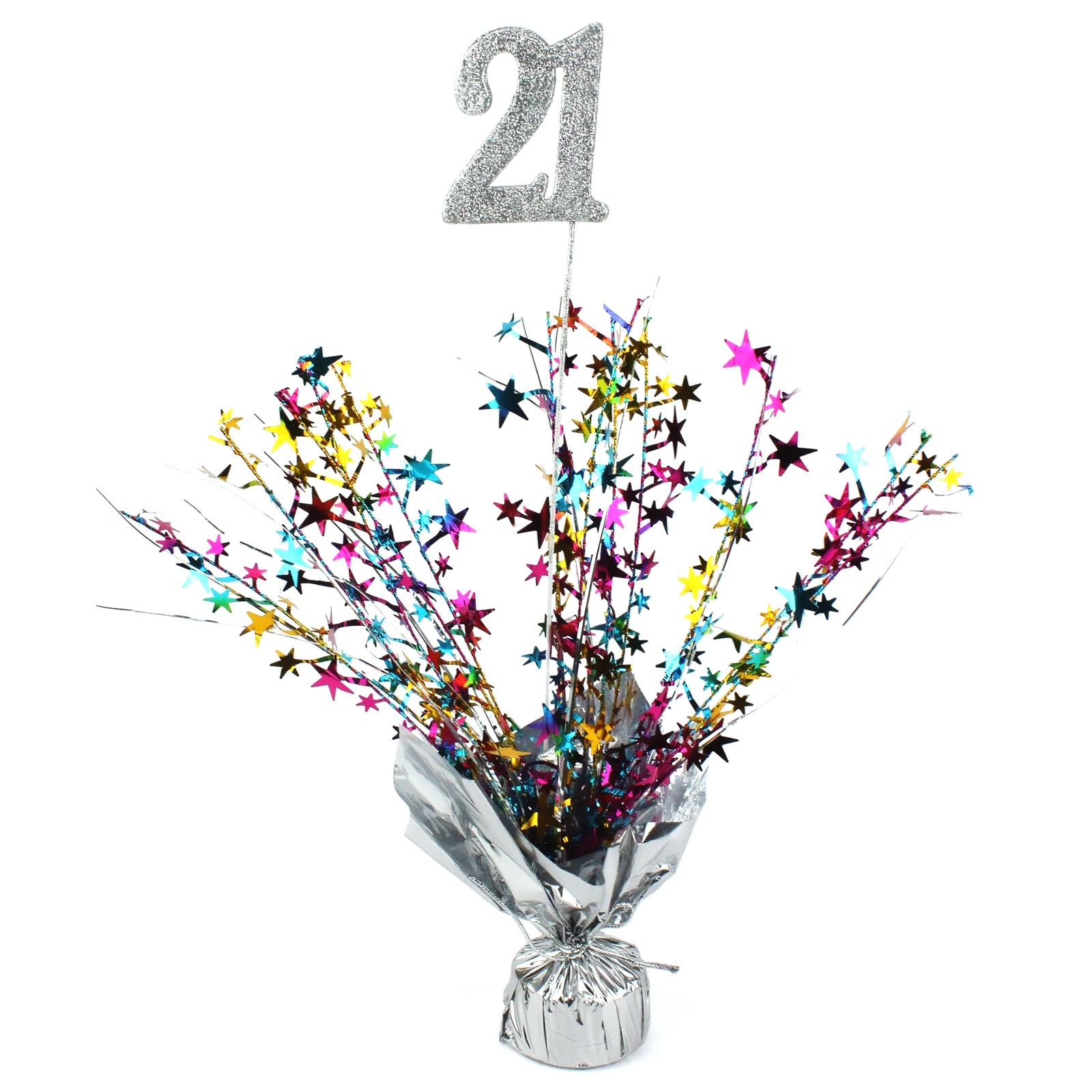 21st Balloon Weight Table Centrepiece