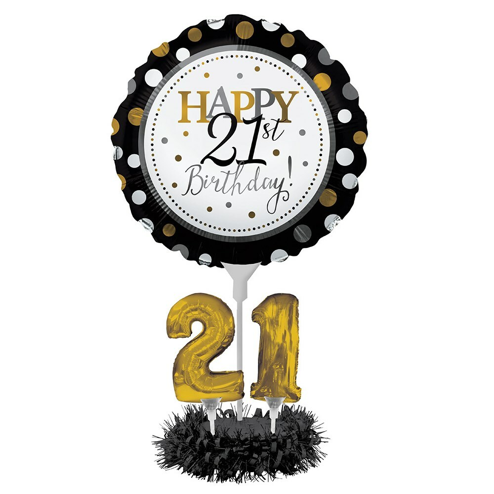 21st Birthday Balloon Centerpiece Kit