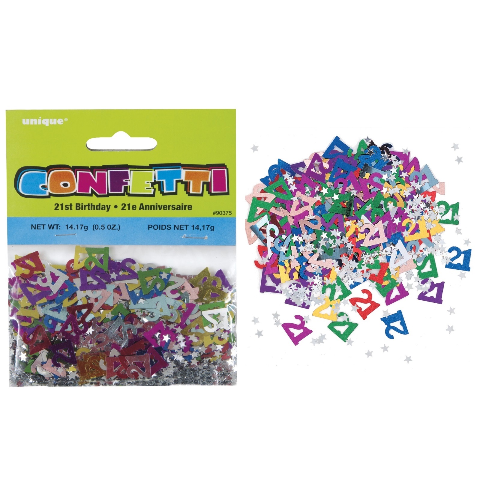 Coloured 21st Birthday Confetti/Table Scatters
