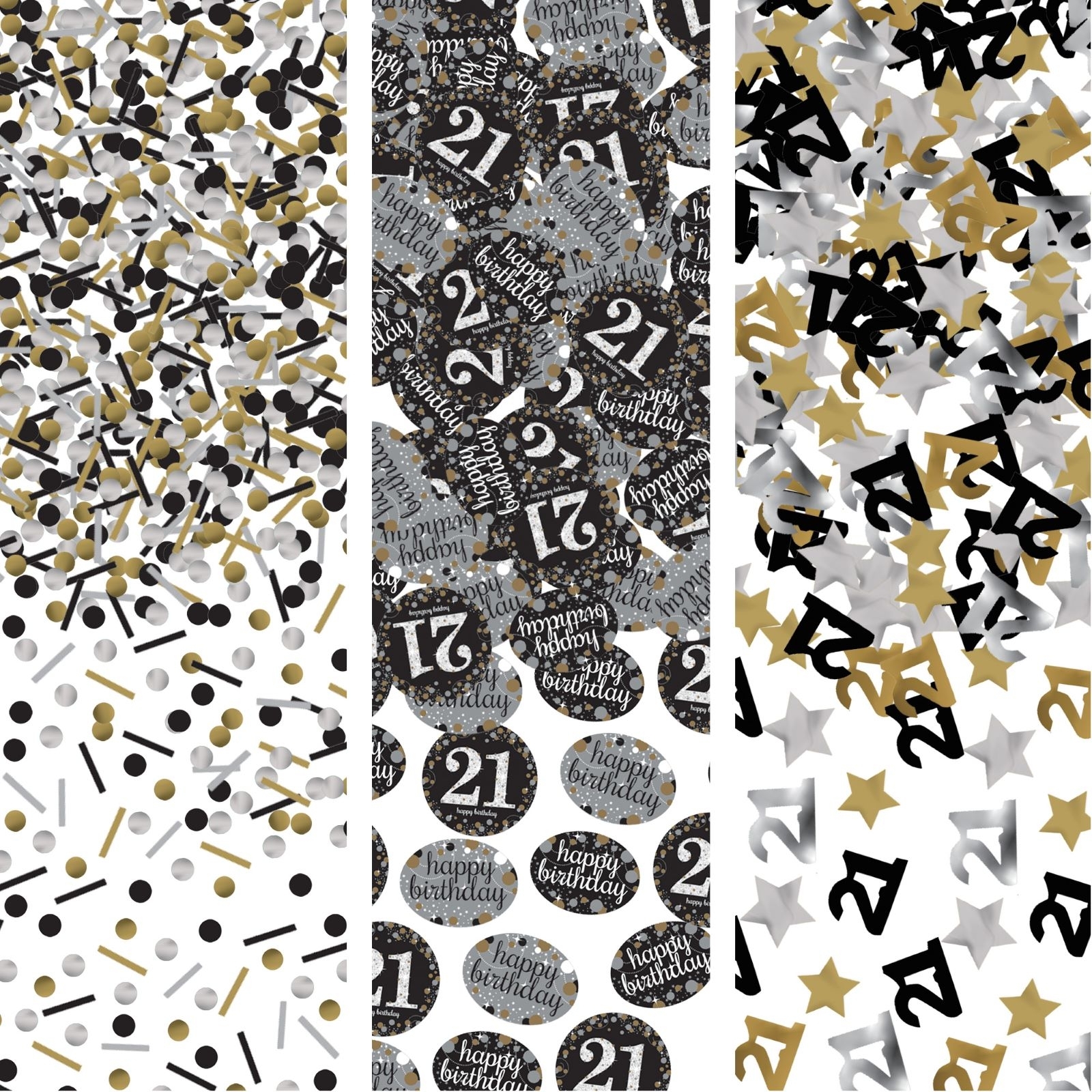 Sparkling Celebration 21st Birthday Confetti/Table Scatters