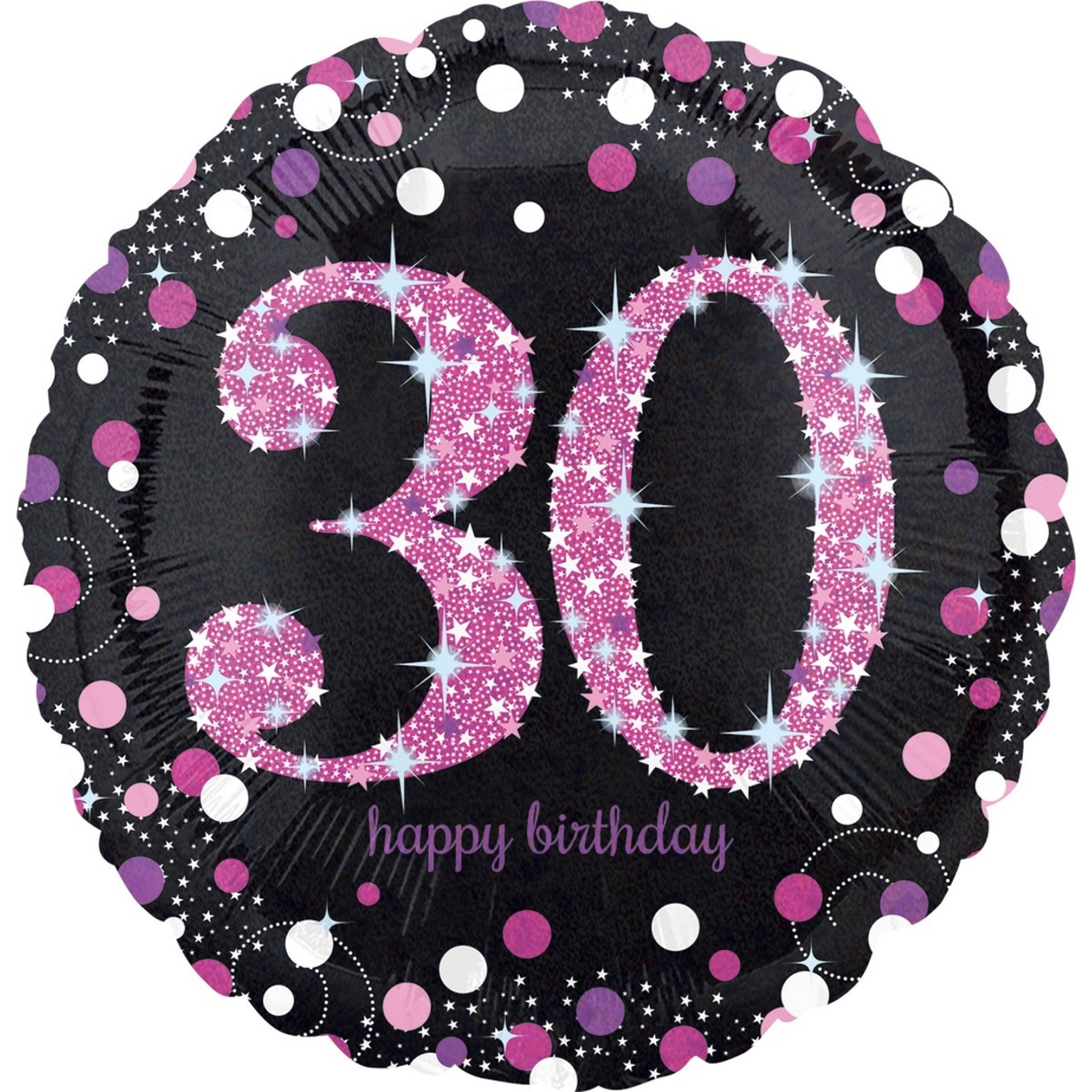 Pink Celebration 30th Birthday Helium Balloon