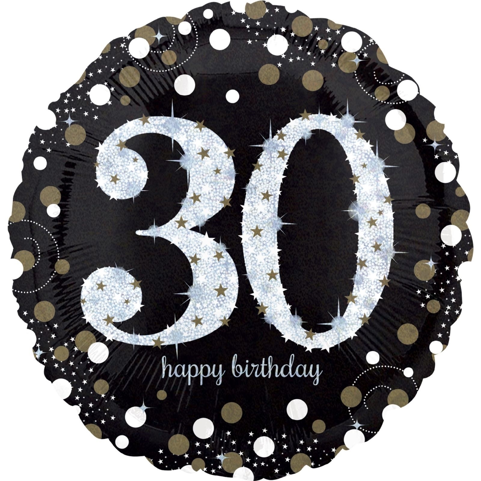 Sparkling Celebration 30th Birthday Helium Balloon