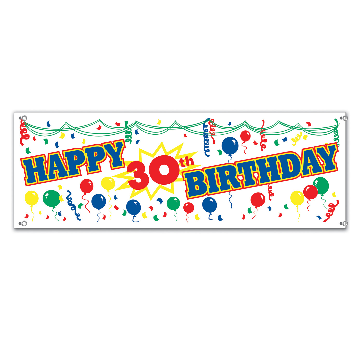 Happy 30th Birthday Banner
