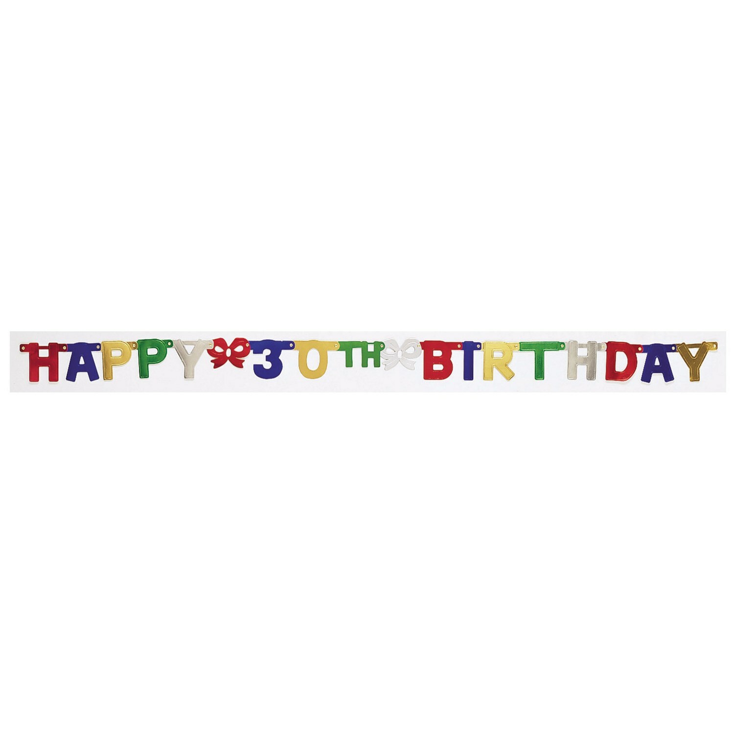 Happy 30th Birthday Jointed Banner