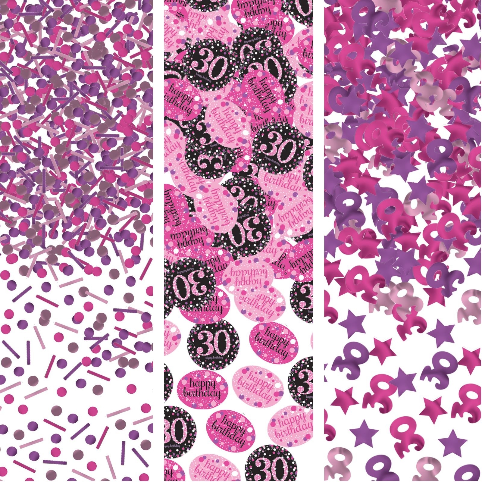Pink Celebration 30th Birthday Confetti/Table Scatters