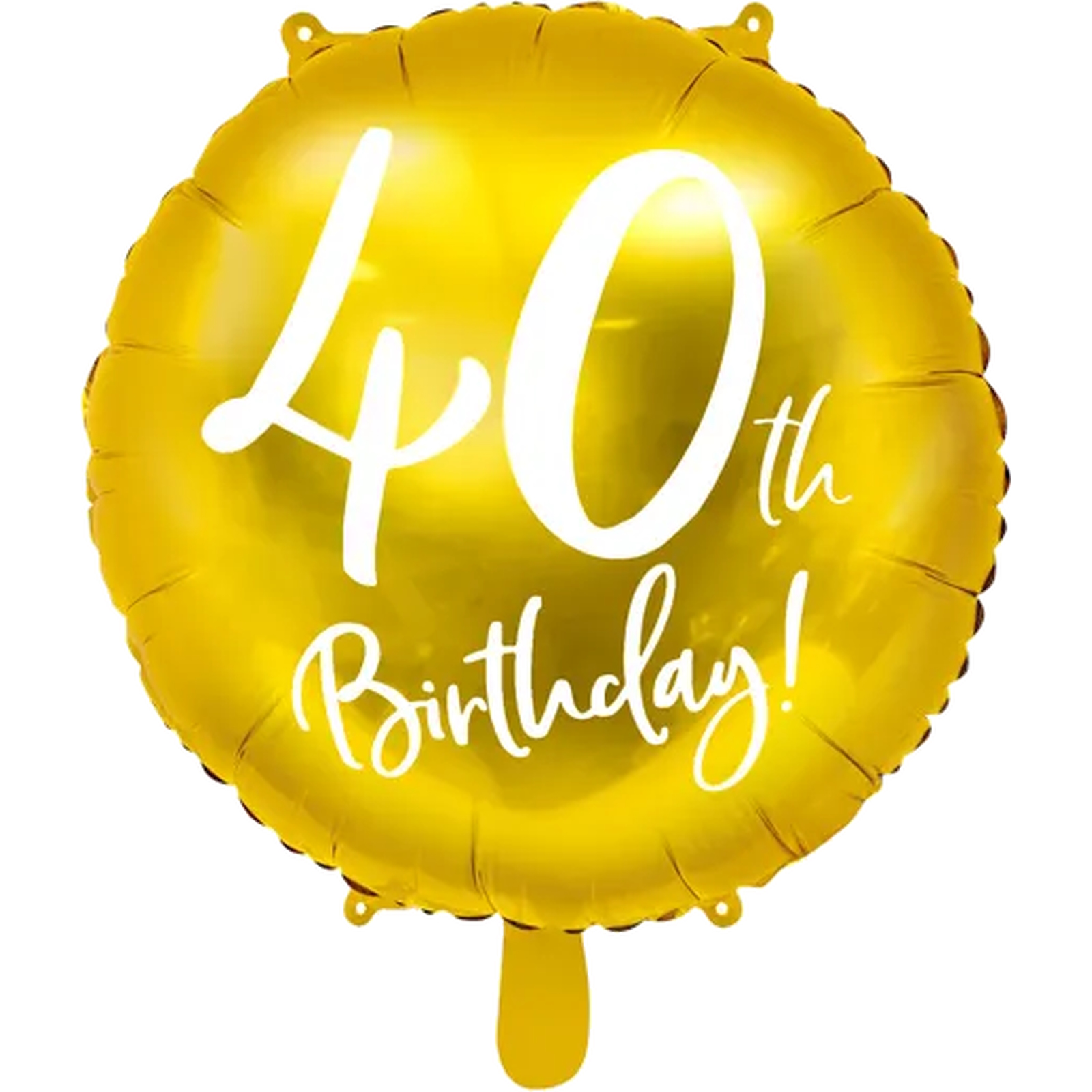 Gold 40th Birthday Helium Foil Balloon