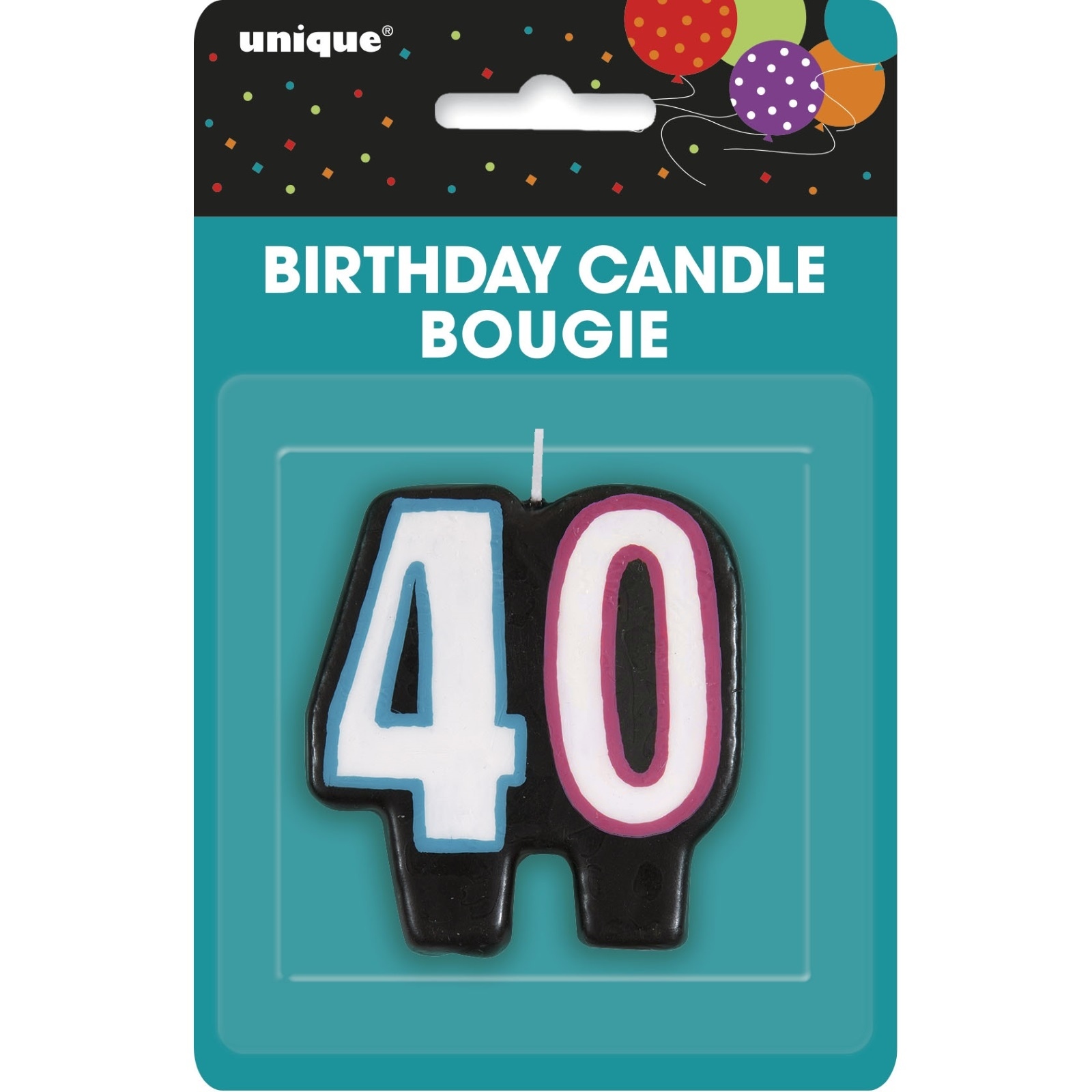 Birthday Cheer 40th Birthday Candle