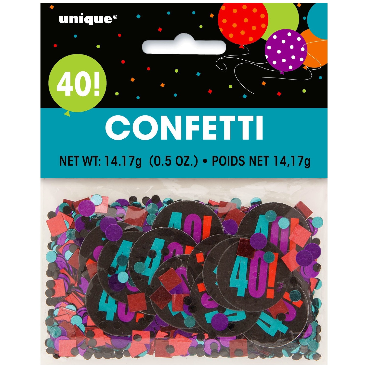 Birthday Cheer 40th Birthday Confetti/Table Scatters