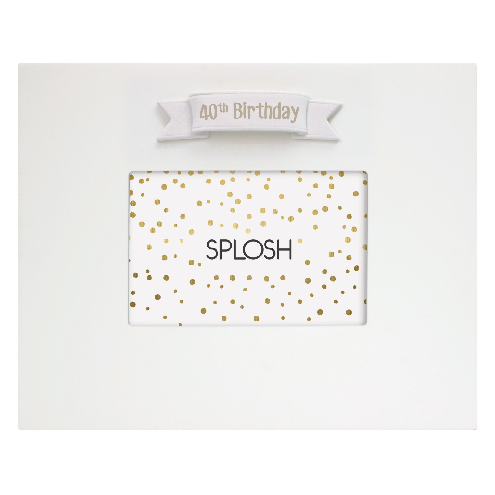 40th Birthday Signature Photo Frame