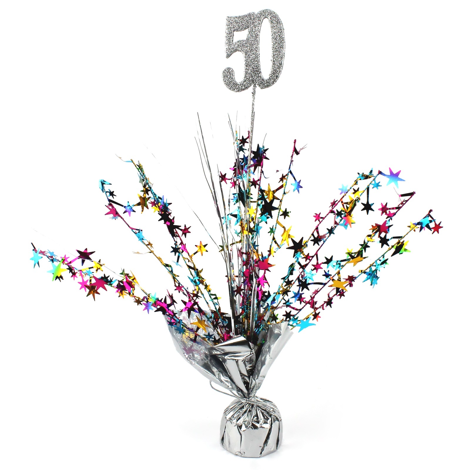 50th Balloon Weight Table Centrepiece