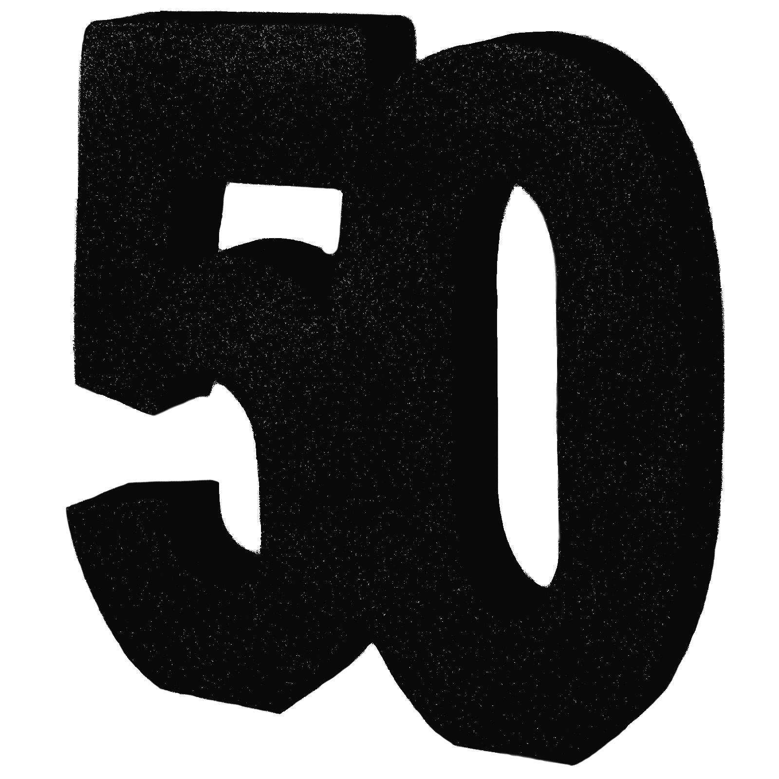 Black Foam Glitter 50 Decoration
