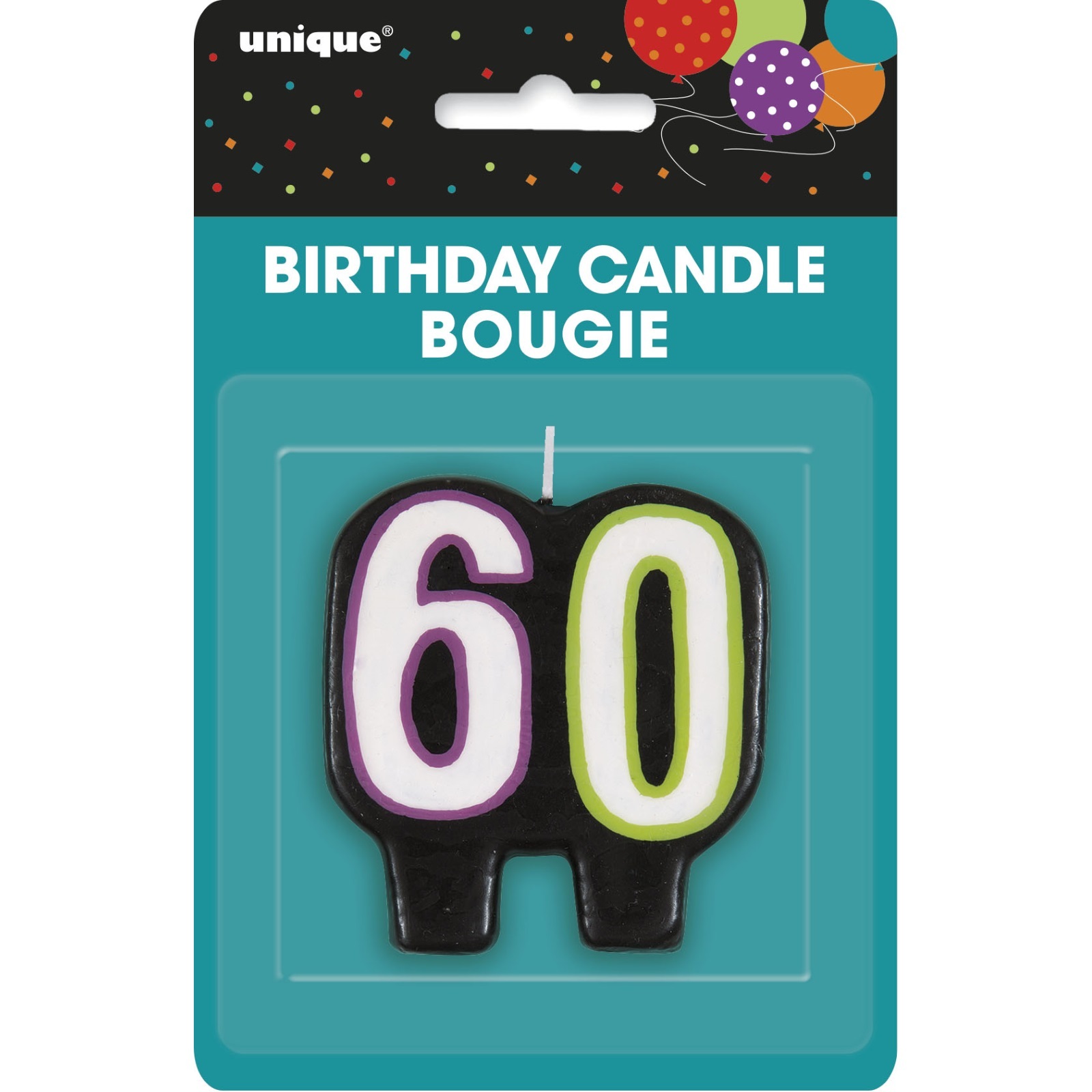 Birthday Cheer 60th Birthday Candle