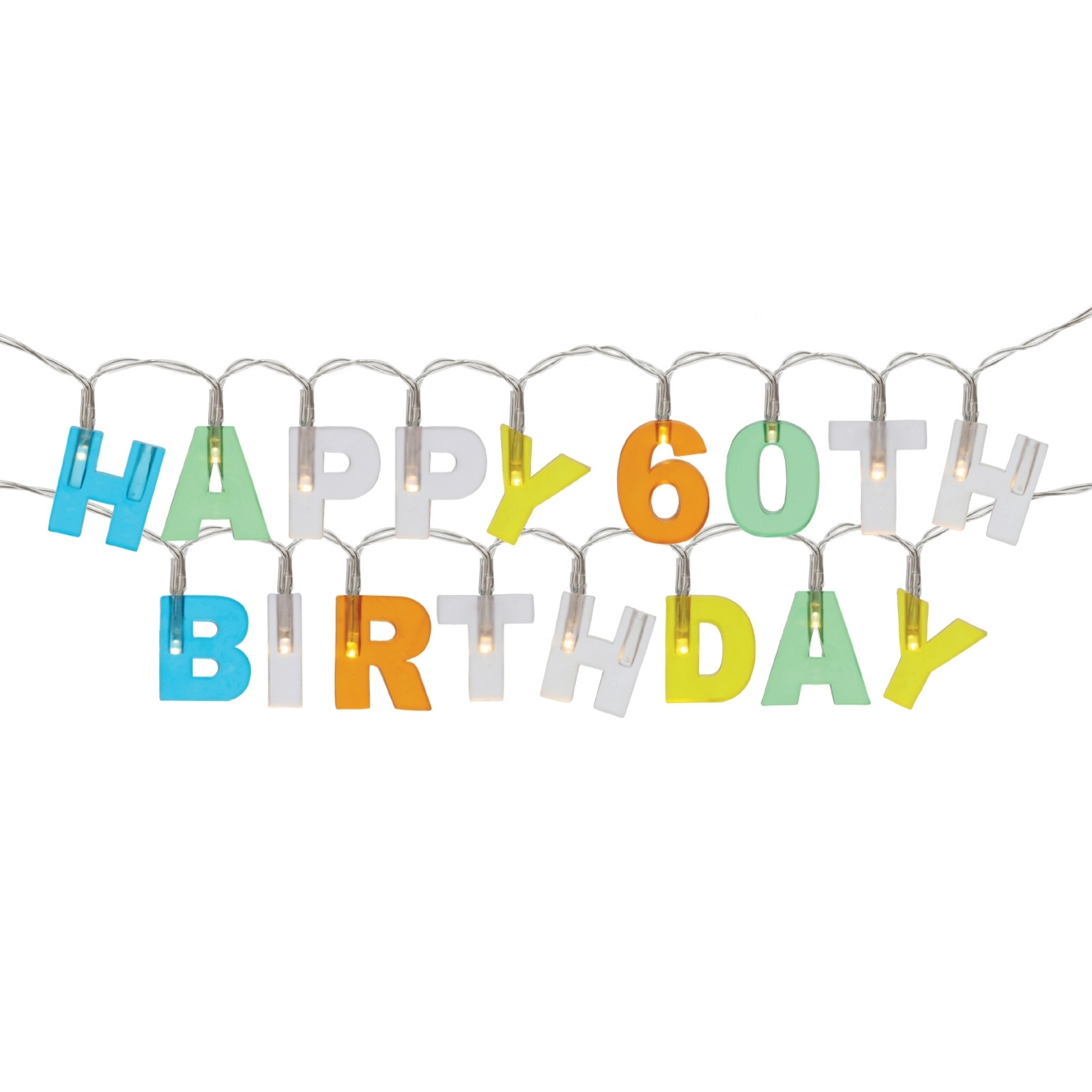 Happy 60th Birthday Party Lights