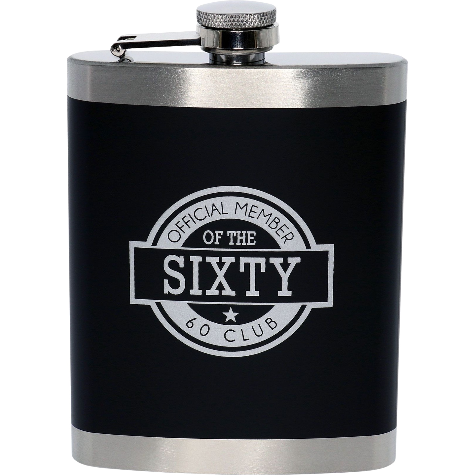 60 Club Stainless Steel Hip Flask