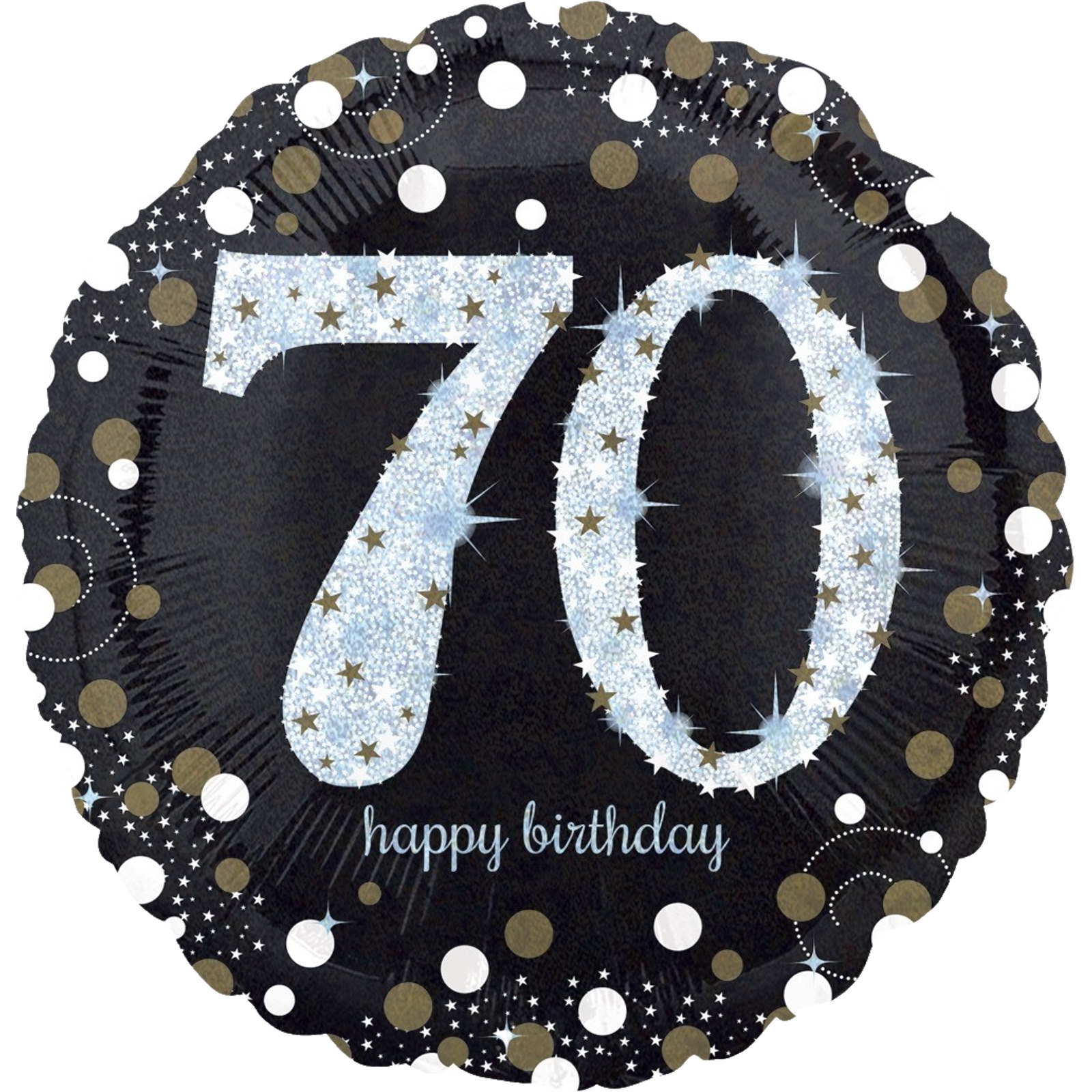 Sparkling Celebration 70th Birthday Helium Balloon