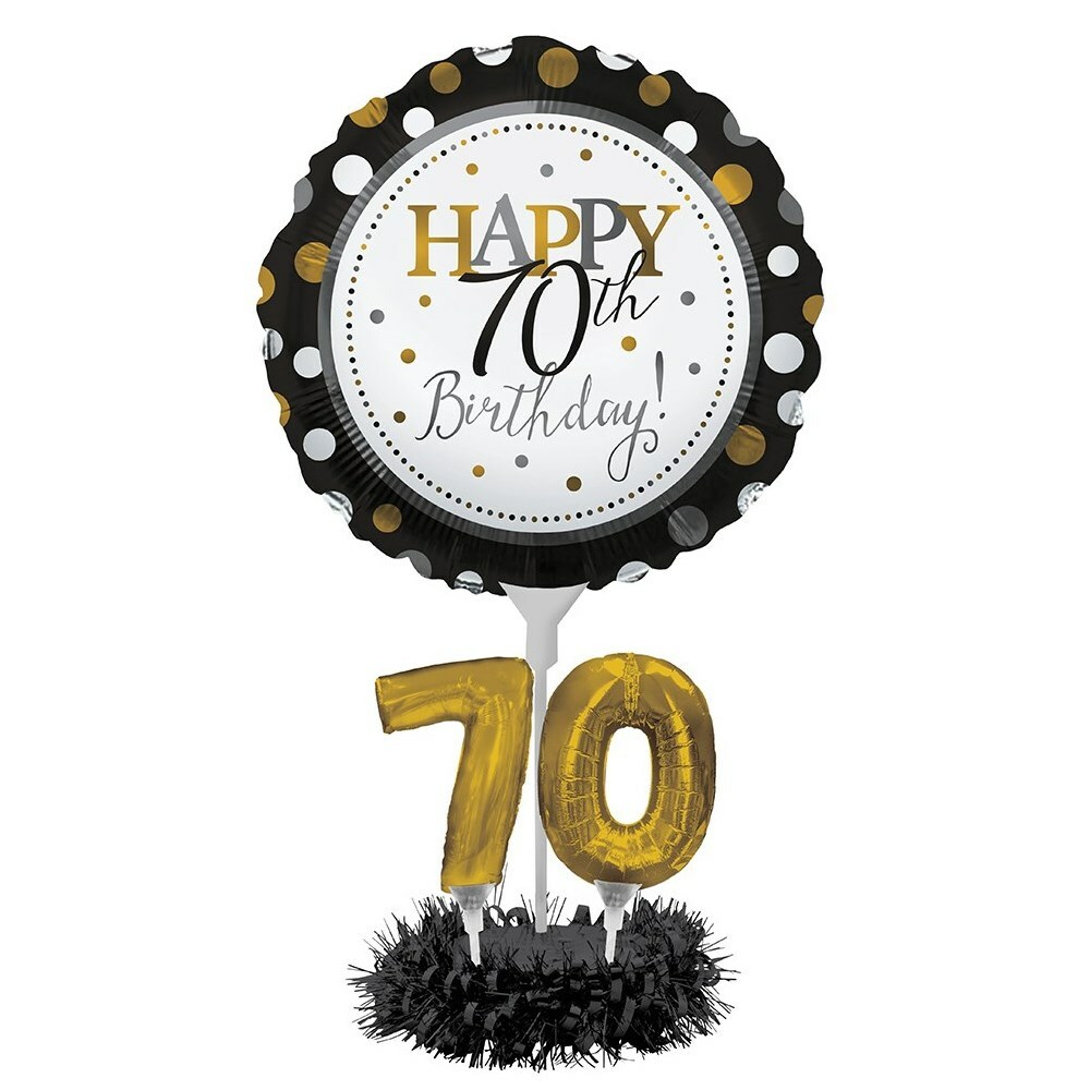 70th Birthday Balloon Centerpiece Kit