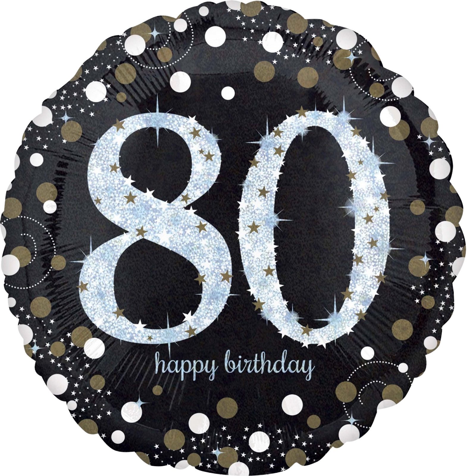 Sparkling Celebration 80th Birthday Helium Balloon