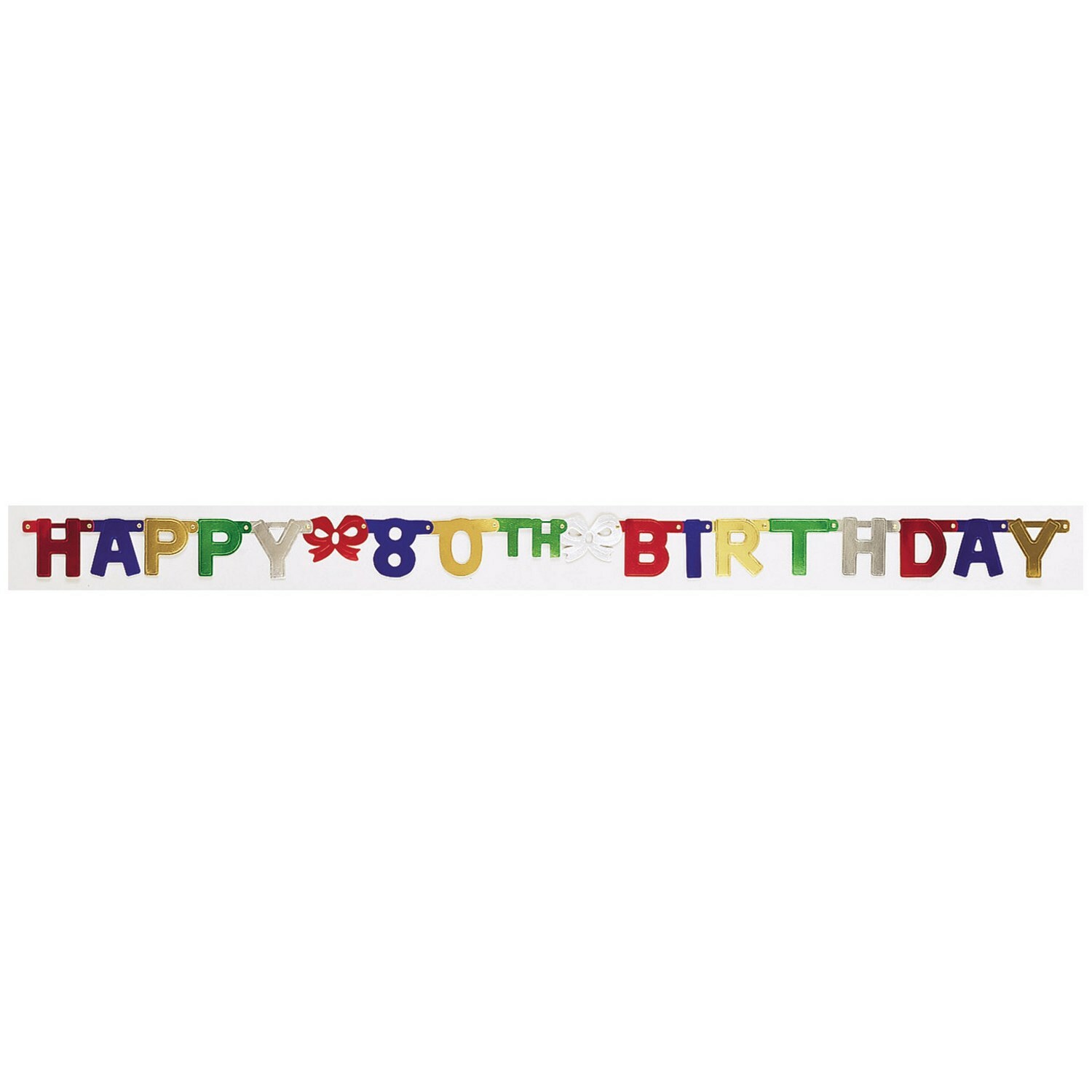 Happy 80th Birthday Jointed Banner