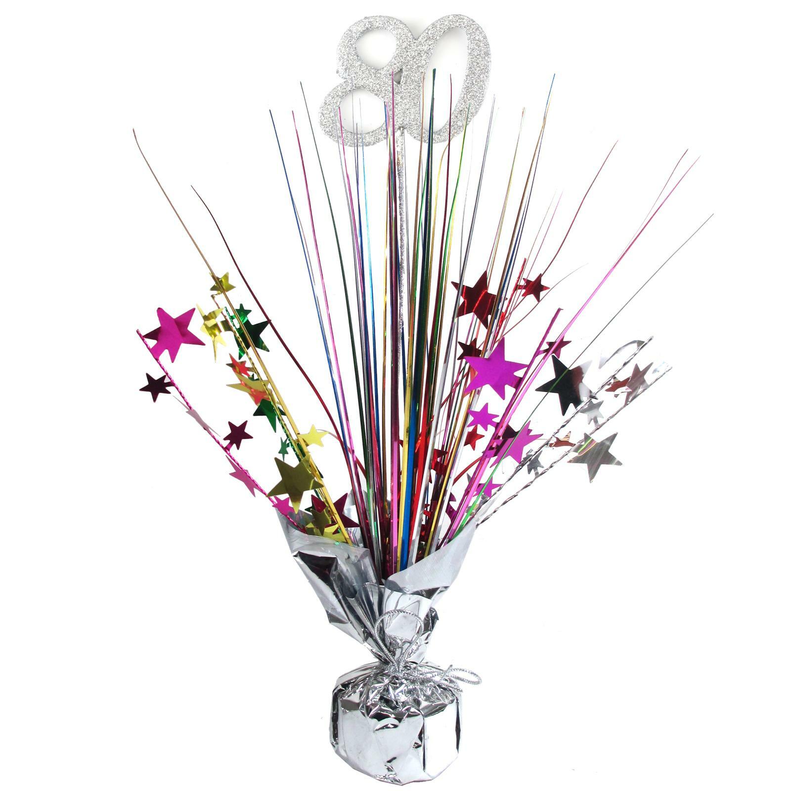 80th Birthday Table Centrepiece