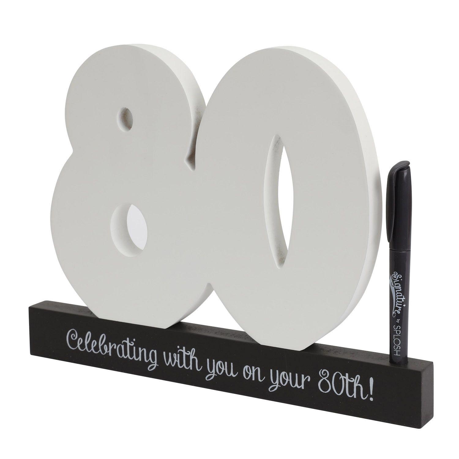 80th Birthday Signature Number