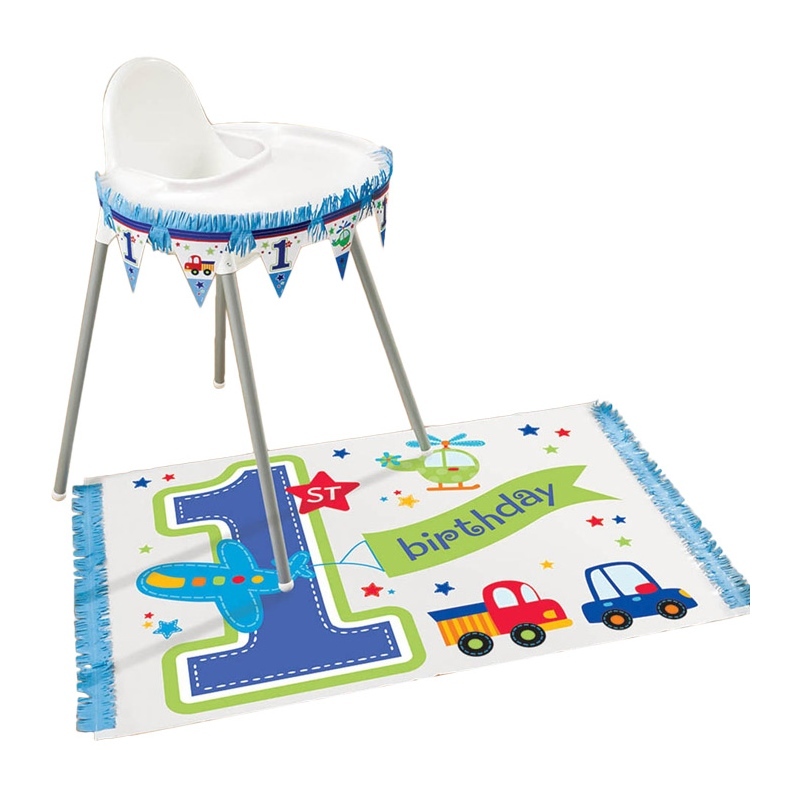 All Aboard Boy 1st Birthday High Chair Decoration Kit