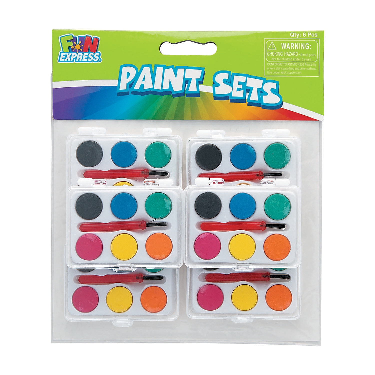 Mini Paint Sets (Pack of 6) Arts and Crafts Boys and Girls Birthday